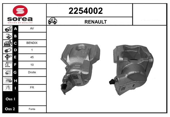 Etrier frana 2254002 EAI