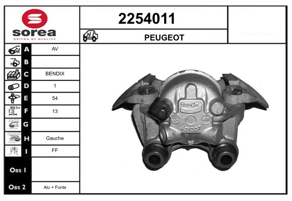Etrier frana 2254011 EAI