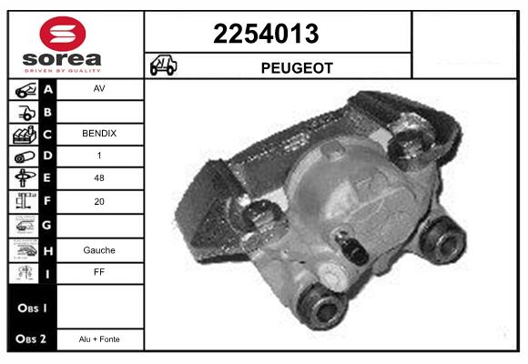 Etrier frana 2254013 EAI