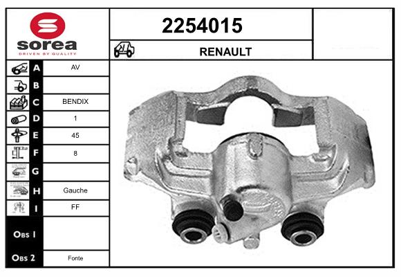Etrier frana 2254015 EAI