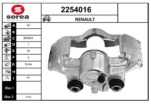 Etrier frana 2254016 EAI