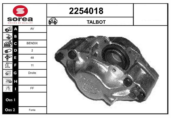 Etrier frana 2254018 EAI