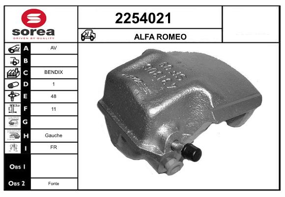 Etrier frana 2254021 EAI