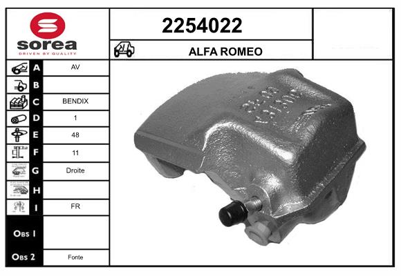 Etrier frana 2254022 EAI