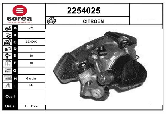 Etrier frana 2254025 EAI