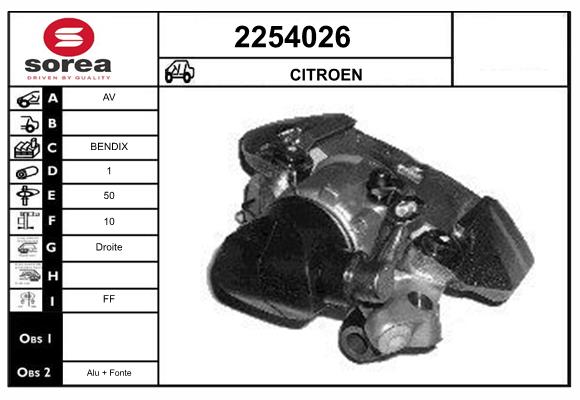 Etrier frana 2254026 EAI