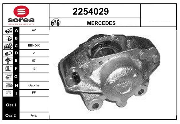 Etrier frana 2254029 EAI