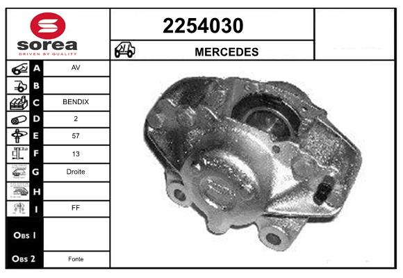 Etrier frana 2254030 EAI