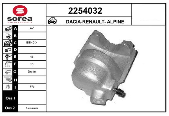 Etrier frana 2254032 EAI