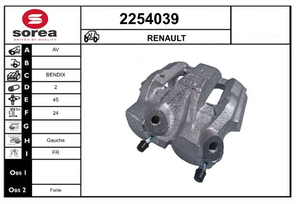 Etrier frana 2254039 EAI