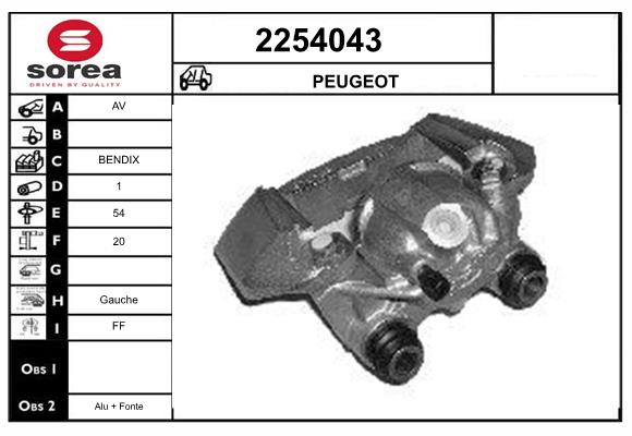 Etrier frana 2254043 EAI