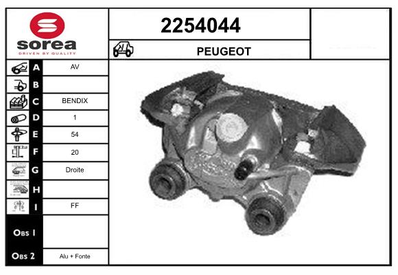Etrier frana 2254044 EAI