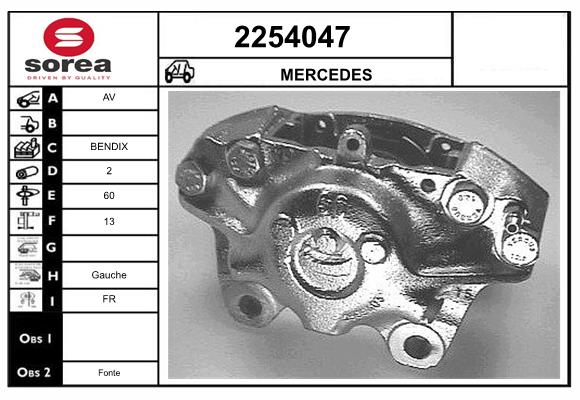 Etrier frana 2254047 EAI
