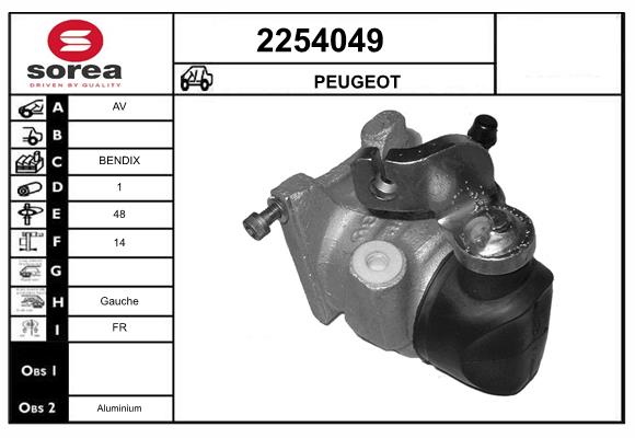 Etrier frana 2254049 EAI