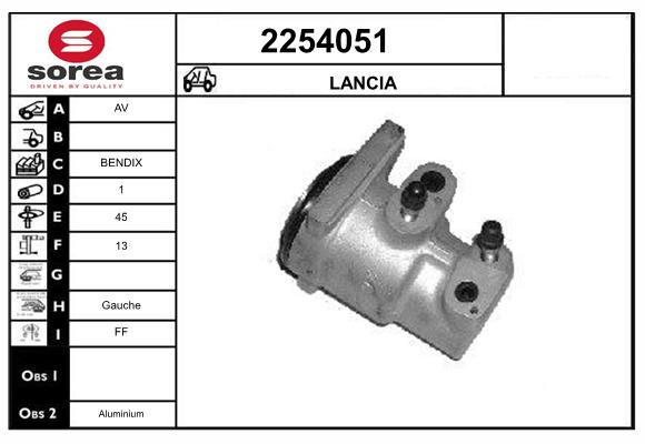Etrier frana 2254051 EAI