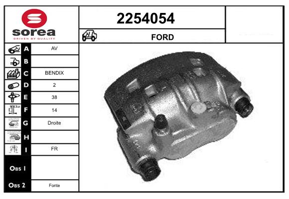 Etrier frana 2254054 EAI