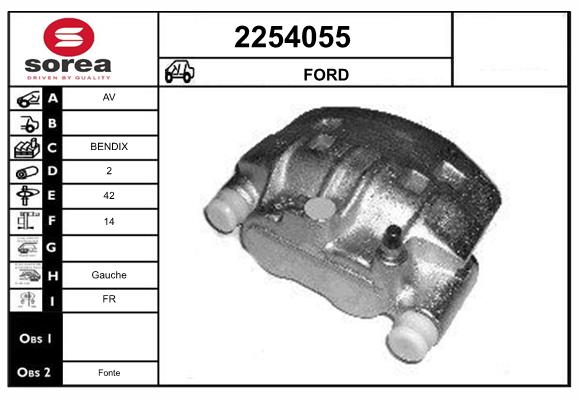 Etrier frana 2254055 EAI