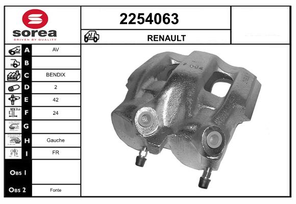 Etrier frana 2254063 EAI