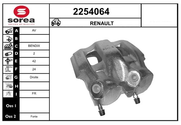 Etrier frana 2254064 EAI