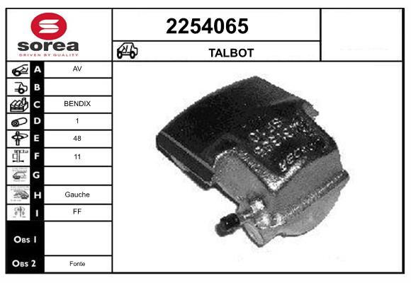 Etrier frana 2254065 EAI