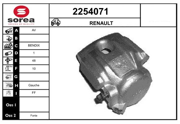Etrier frana 2254071 EAI