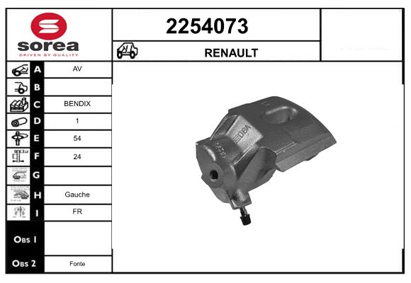 Etrier frana 2254073 EAI