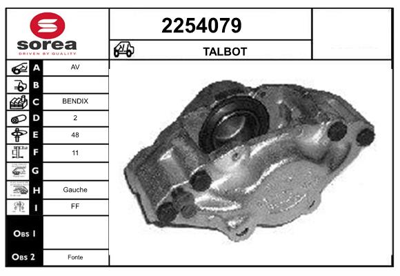 Etrier frana 2254079 EAI