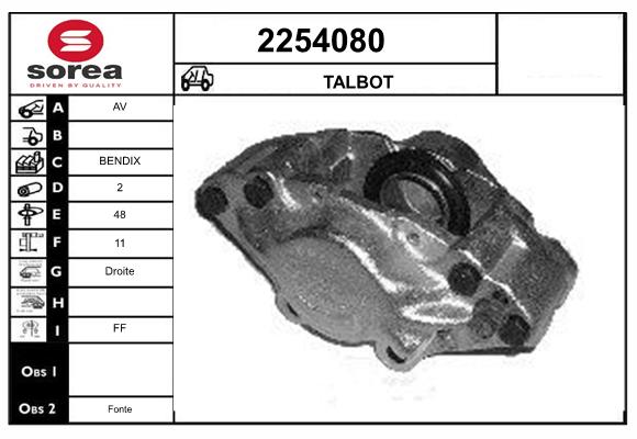 Etrier frana 2254080 EAI