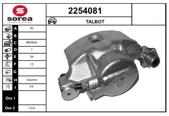 Etrier frana 2254081 EAI