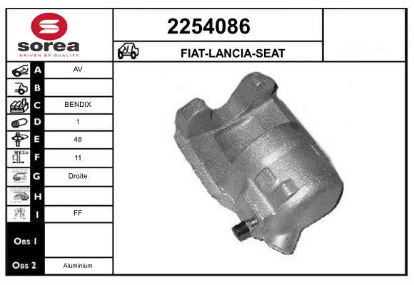 Etrier frana 2254086 EAI