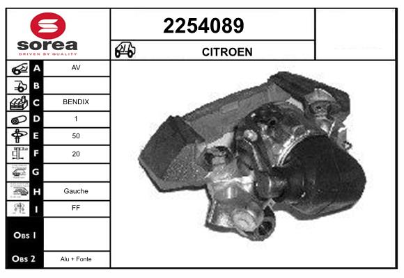 Etrier frana 2254089 EAI