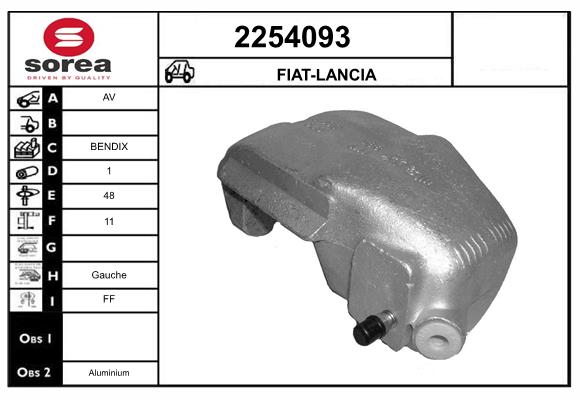 Etrier frana 2254093 EAI