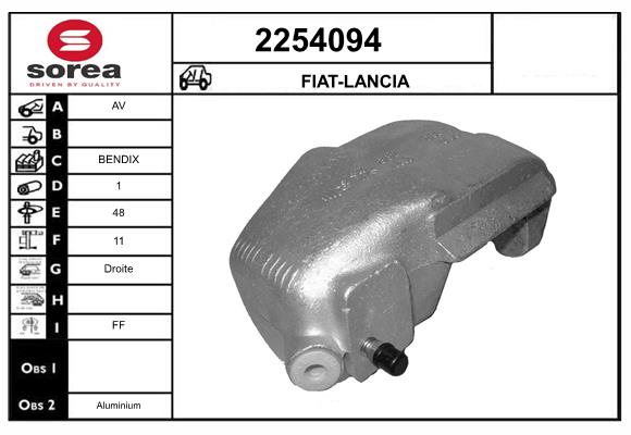 Etrier frana 2254094 EAI