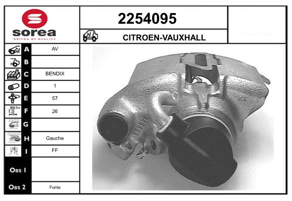 Etrier frana 2254095 EAI