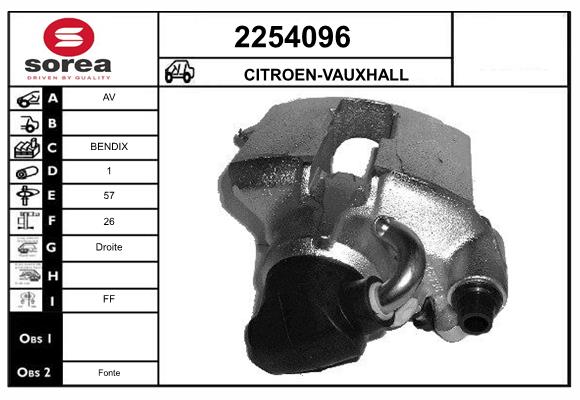 Etrier frana 2254096 EAI