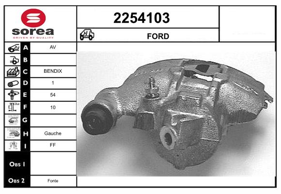 Etrier frana 2254103 EAI