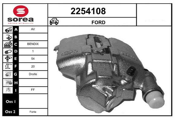 Etrier frana 2254108 EAI