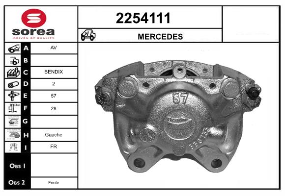 Etrier frana 2254111 EAI
