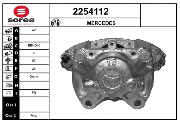 Etrier frana 2254112 EAI