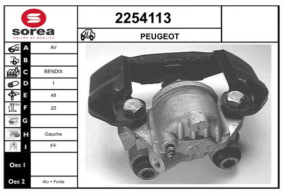 Etrier frana 2254113 EAI