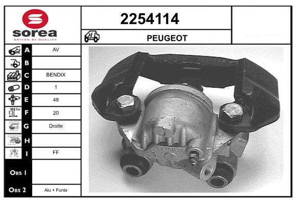 Etrier frana 2254114 EAI
