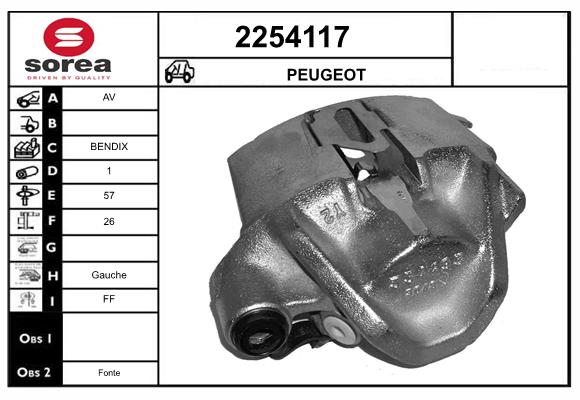 Etrier frana 2254117 EAI
