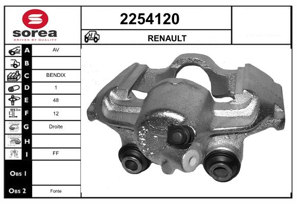 Etrier frana 2254120 EAI