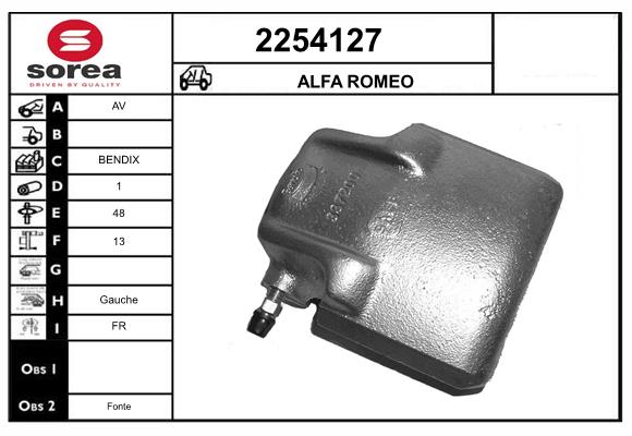 Etrier frana 2254127 EAI