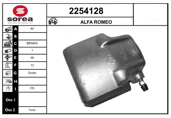Etrier frana 2254128 EAI