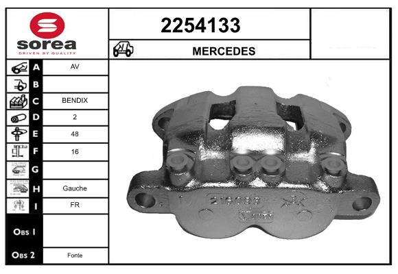 Etrier frana 2254133 EAI