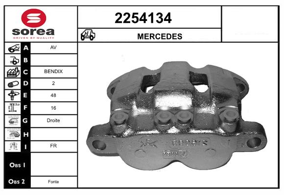 Etrier frana 2254134 EAI