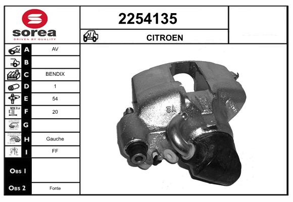 Etrier frana 2254135 EAI