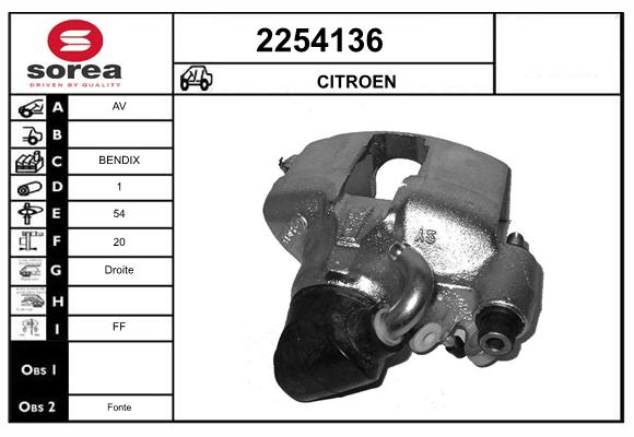 Etrier frana 2254136 EAI