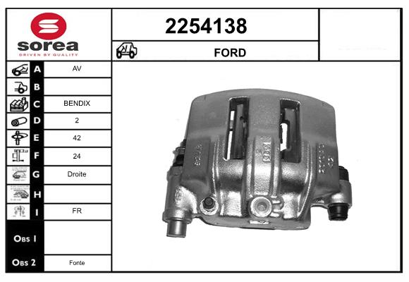Etrier frana 2254138 EAI
